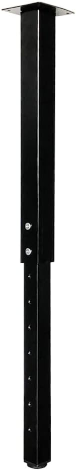 QLLY Adjustable Square Table Leg, 24-40 inch, 60-100cm, Home Office Custom DIY Table Legs, Furniture Leg Set (4, Black)