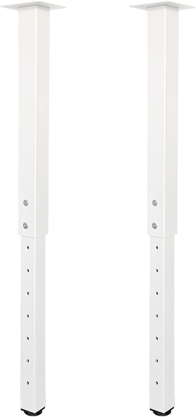 QLLY Adjustable Square Table Leg, 24-40 inch, 60-100cm, Home Office Custom DIY Table Legs, Furniture Leg Set (4, Black)