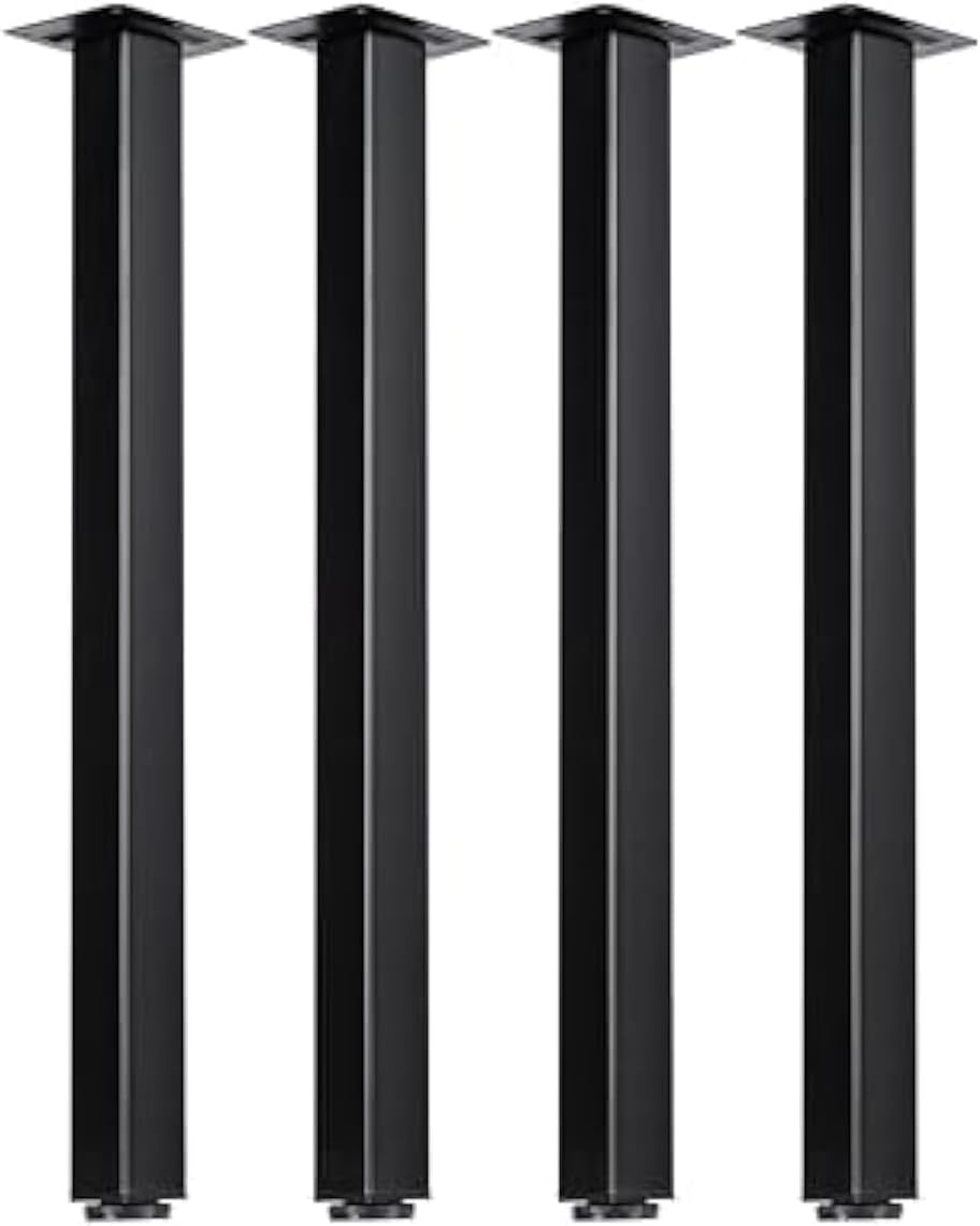 LCSDLHLSY Table Legs 28 inch, Adjustable Metal Furniture Legs,DIY Computer Desks Legs, Coffee Desks, Dining Table with Floor Protectors.