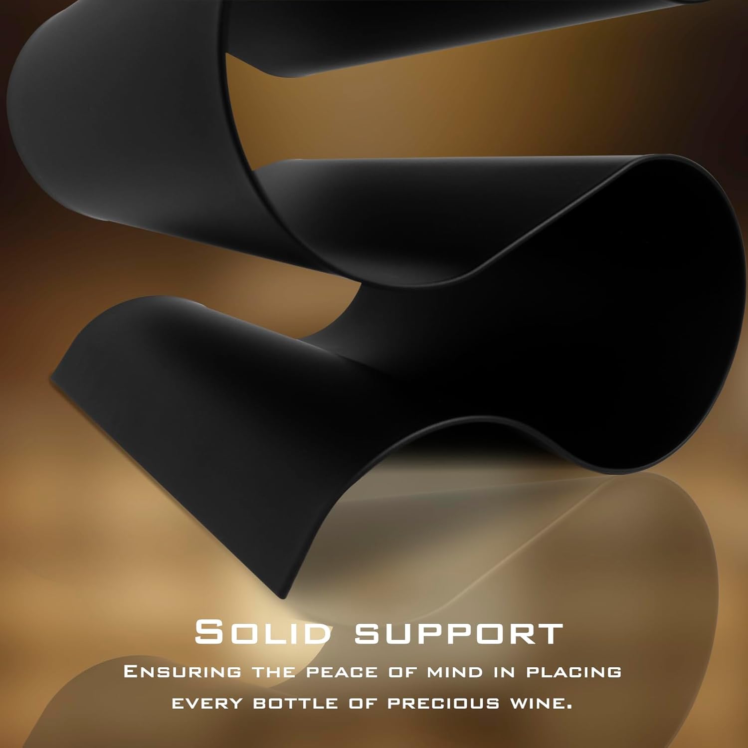 Wine Rack Countertop, Freestanding Creativity Modern Small Wine Holder, Tabletop Wine Stand for Kitchen Wine Bar Inside Cabinet, Pantry Decor-5 Bottle