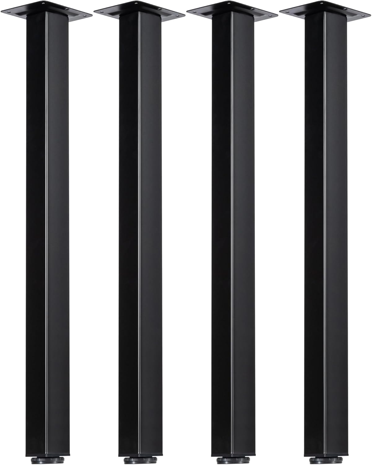 LCSDLHLSY Table Legs 28 inch, Adjustable Metal Furniture Legs,DIY Computer Desks Legs, Coffee Desks, Dining Table with Floor Protectors.