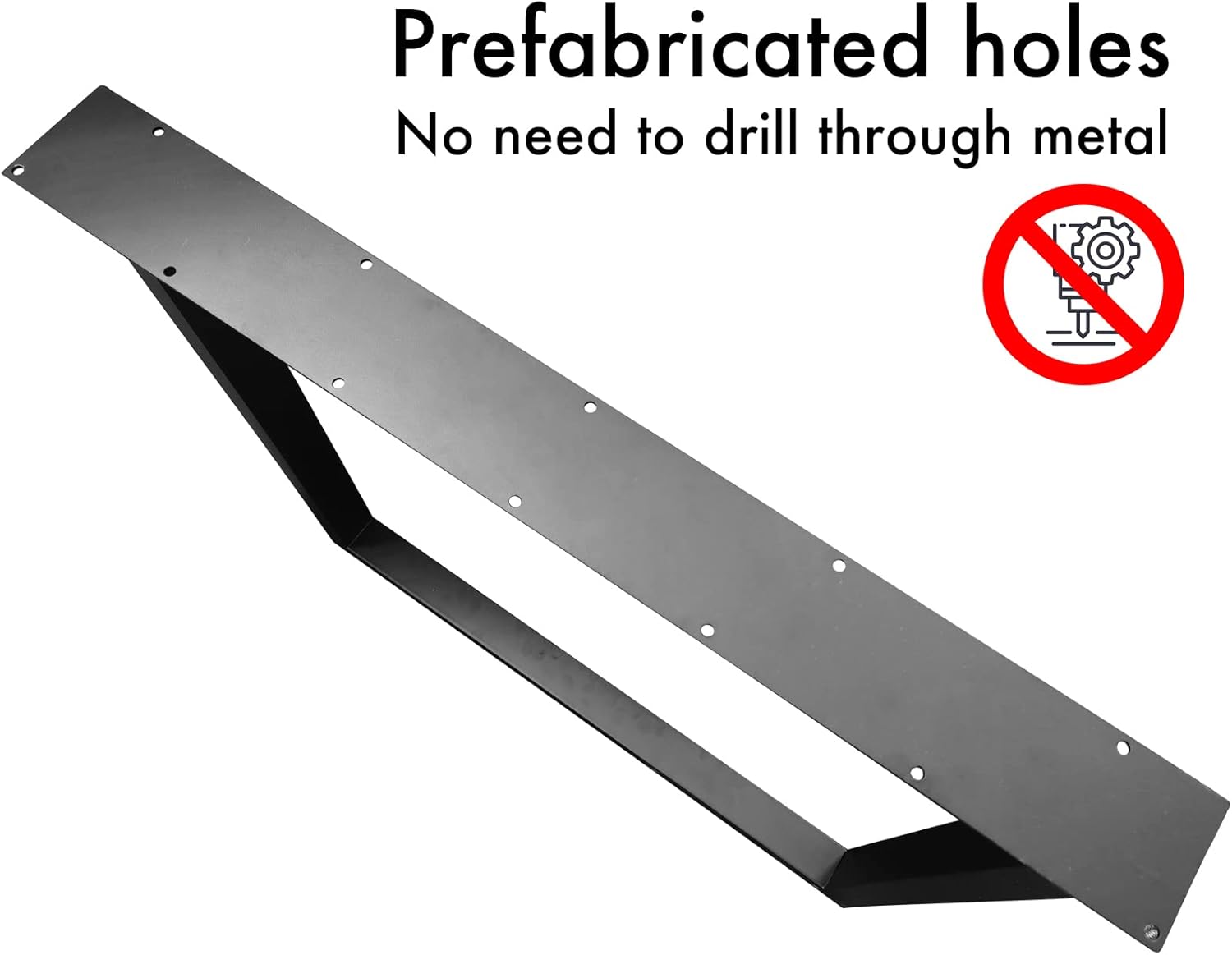 Metal Table Legs, 28''Hx 27”W Dining Leg, Heavy Duty 3.1" Width Section Square Steel Table Legs, 28x27x3.1 Inch Black Industrial Style Furniture Legs for Dining Desk Bench and Coffee Table