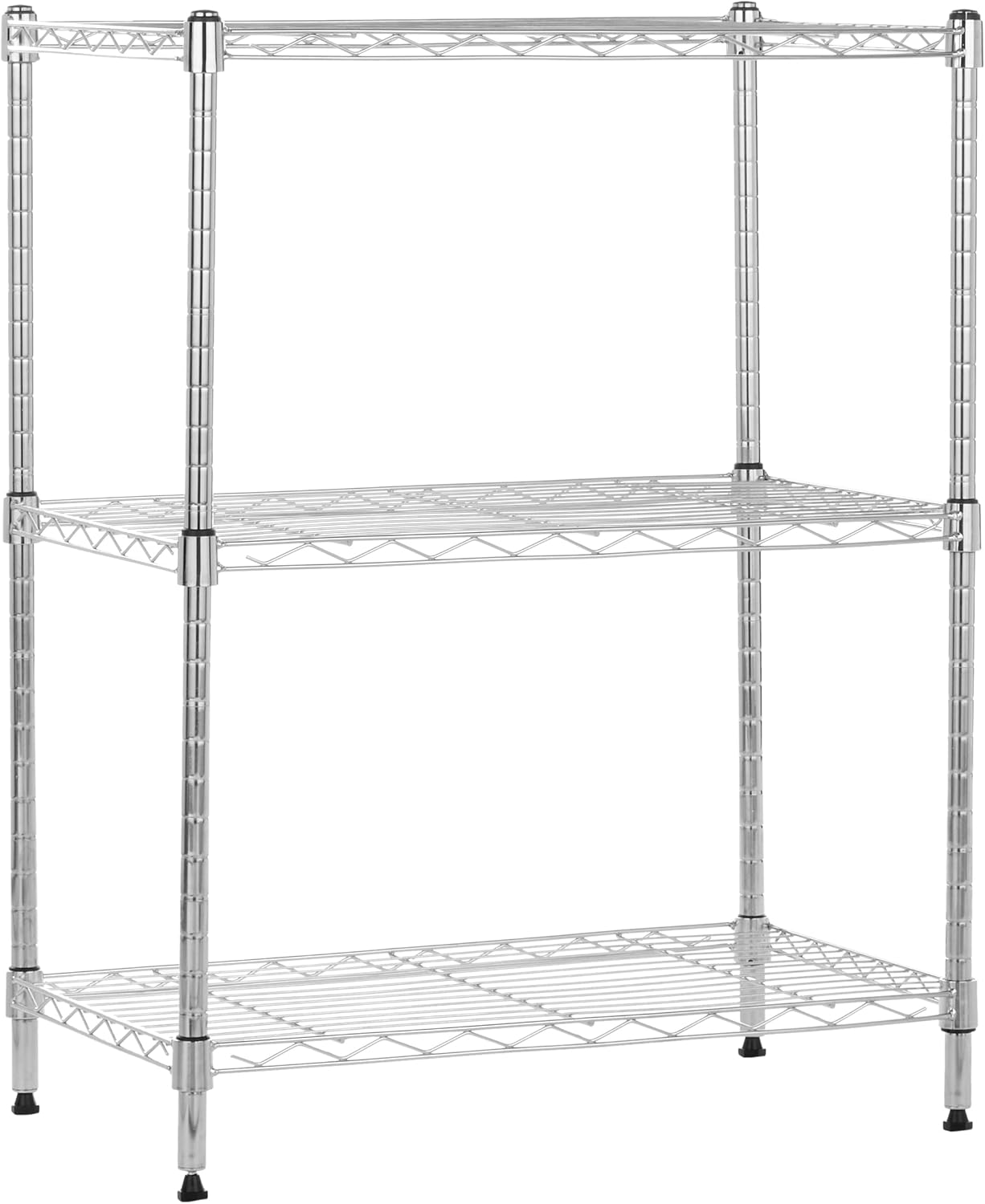 Amazon Basics 5-Shelf Adjustable, Storage Shelving Unit, (200 Pound Loading Capacity per Shelf), Steel Organizer Wire Rack, 23.2 x 13.4 x 60 inches (LxWxH), Chrome