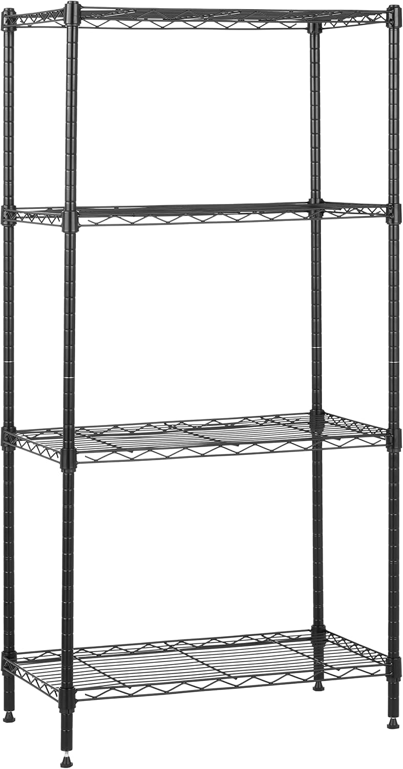 Amazon Basics 5-Shelf Adjustable, Storage Shelving Unit, (200 Pound Loading Capacity per Shelf), Steel Organizer Wire Rack, 23.2 x 13.4 x 60 inches (LxWxH), Chrome