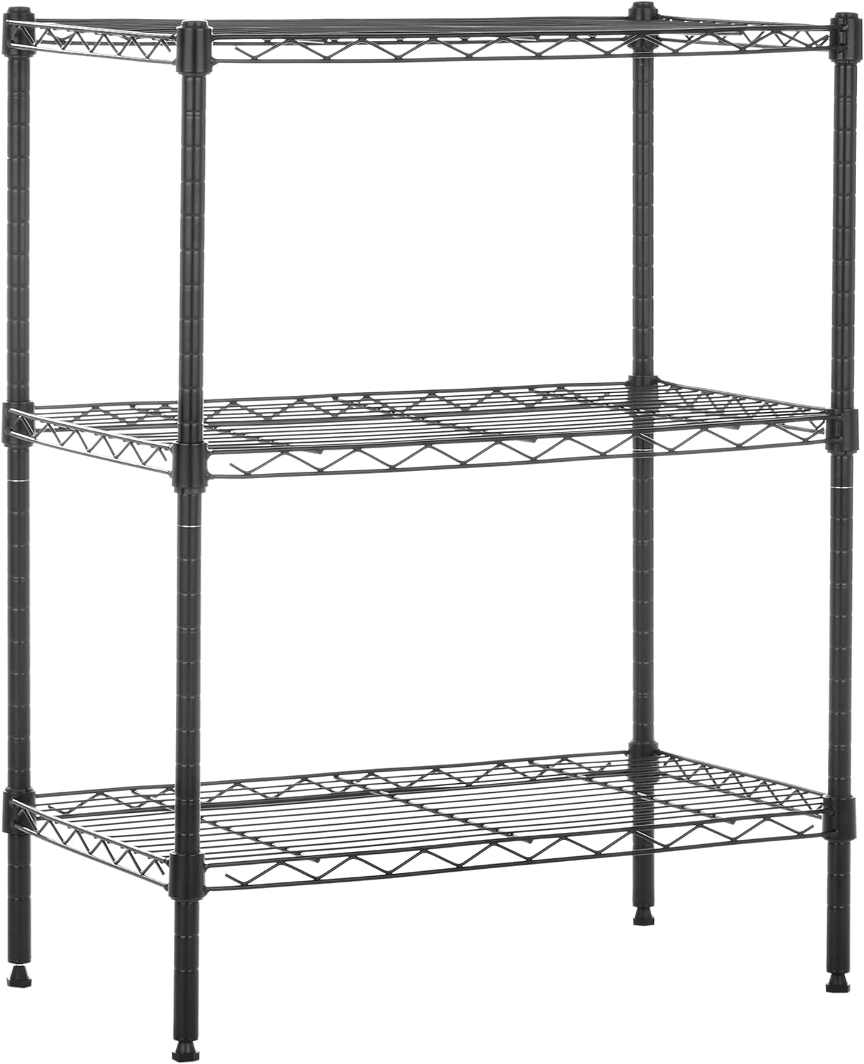 Amazon Basics 5-Shelf Adjustable, Storage Shelving Unit, (200 Pound Loading Capacity per Shelf), Steel Organizer Wire Rack, 23.2 x 13.4 x 60 inches (LxWxH), Chrome
